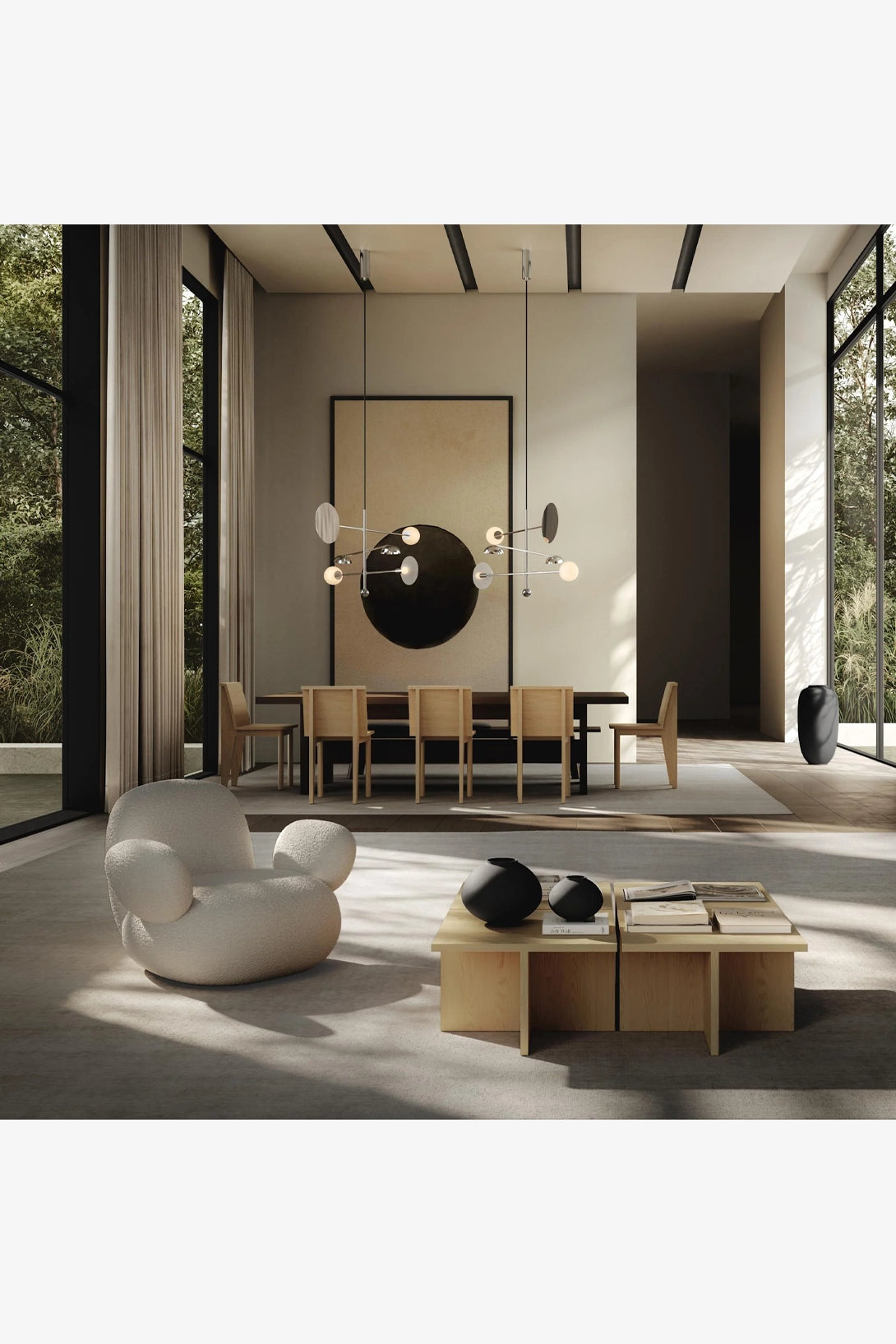 101 COPENHAGEN ワンオーワンコペンハーゲン Sahn Chandelier - Chrome