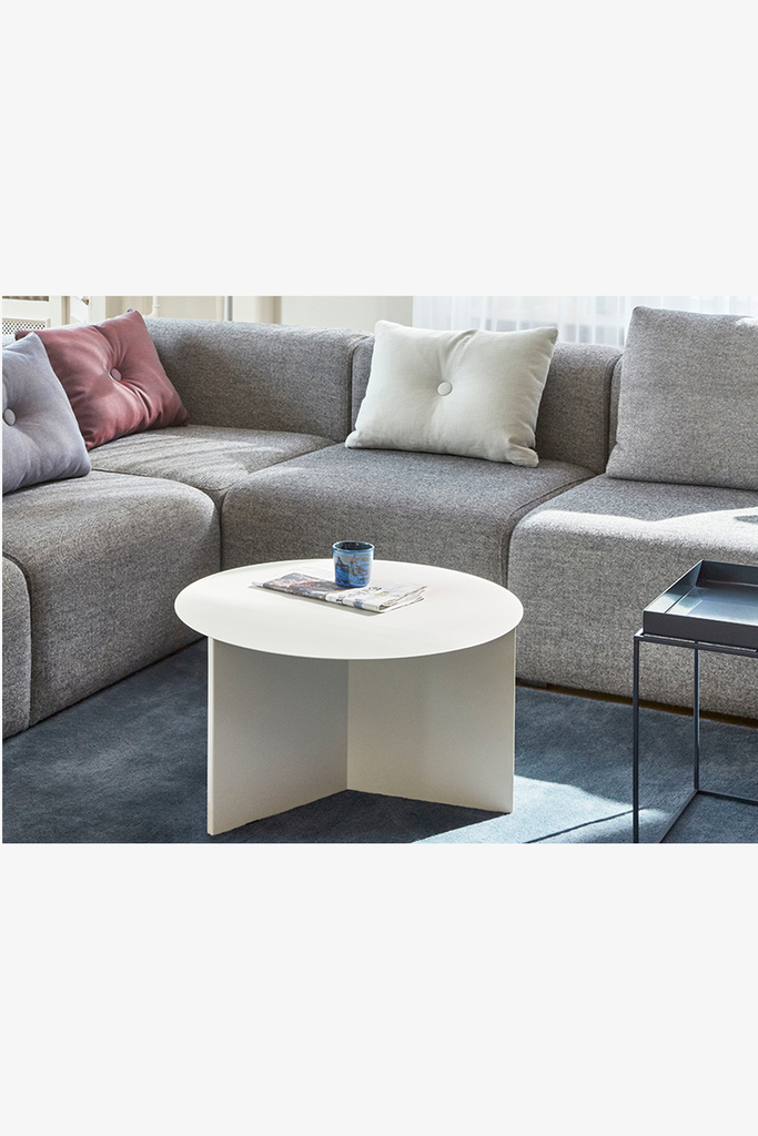 HAY SLIT TABLE ROUND ラウンド ローテーブル ホワイト HAY SLIT TABLE XL ラウンドテーブル コーヒーテーブル ロー