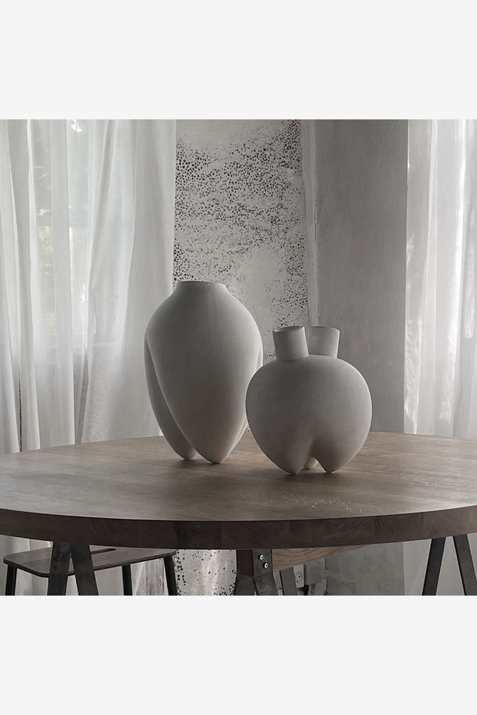 101 COPENHAGEN Sumo Vase, Slim - Bone White 花器 フラワー