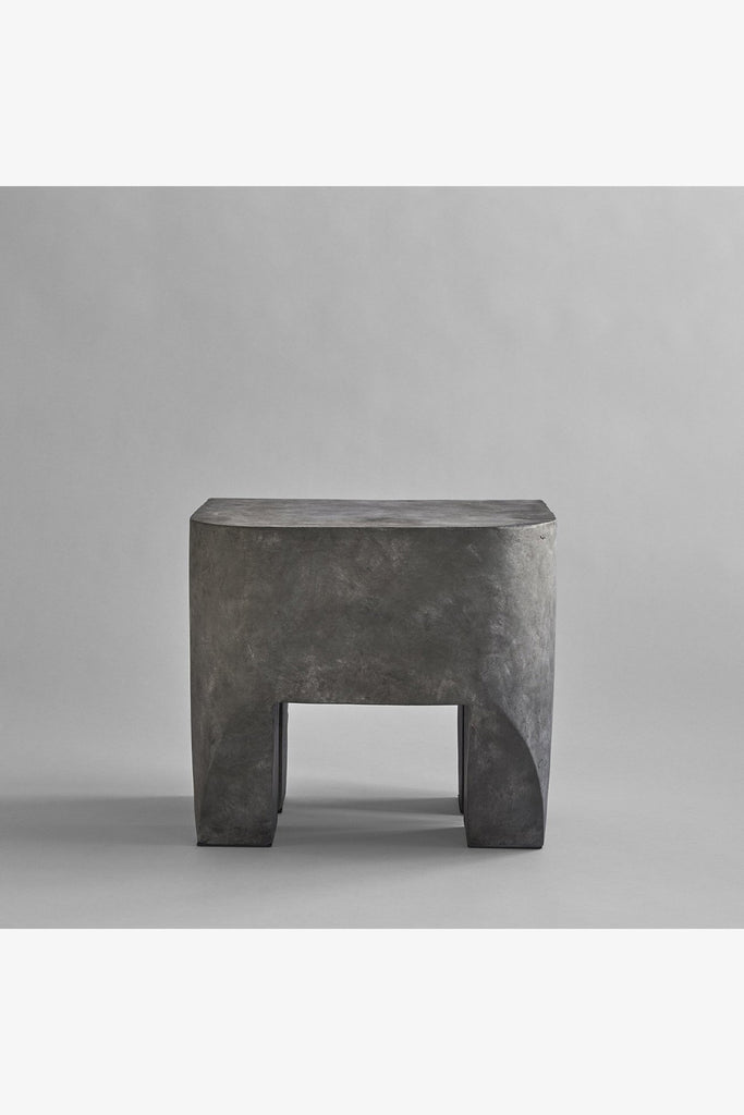 stoop | Sculpt Stool and Sculpt Cushion for 101 COPENHAGEN in Fiber  Concrete and Leather