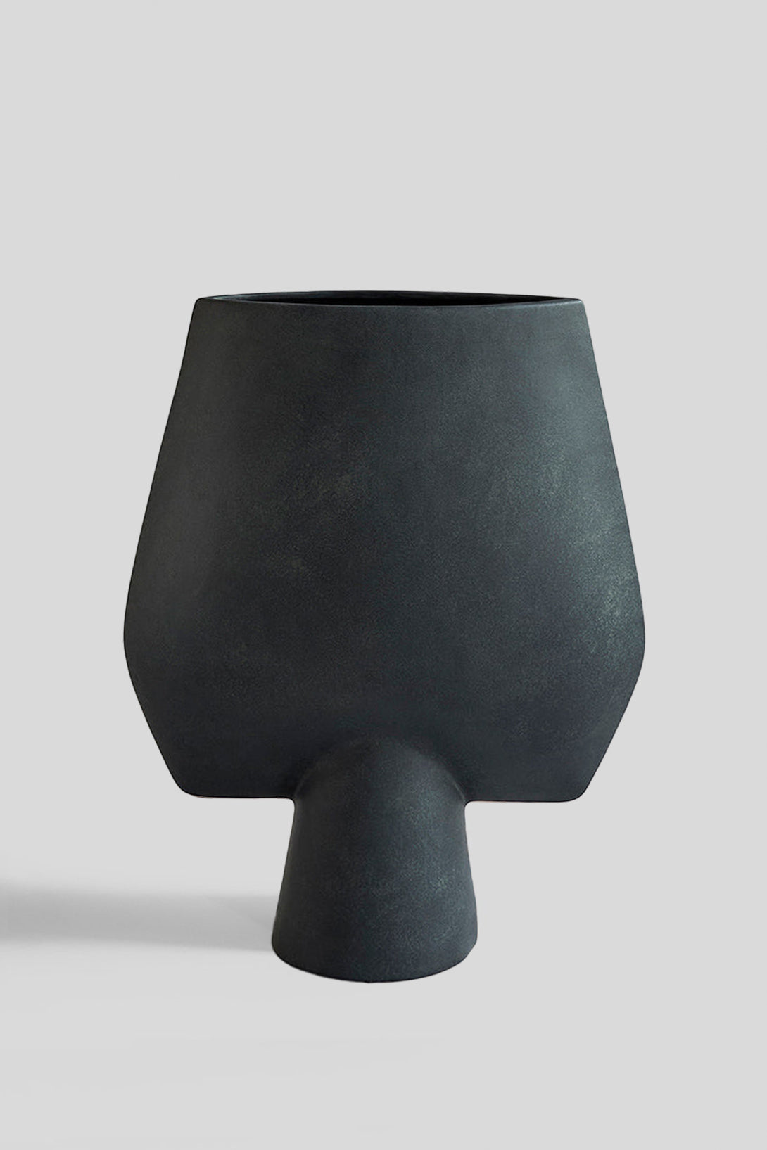 101 COPENHAGEN Sphere Vase Square, Hexa - Black セラミック